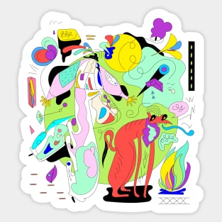 Color man Sticker